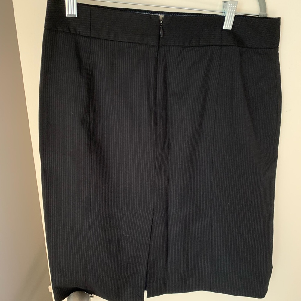 Jcrew pencil skirt. Pinstripe
